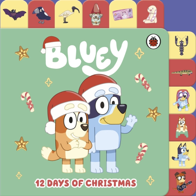 Bluey: 12 Days of Christmas Tabbed Board Book 9780241615409 Bluey