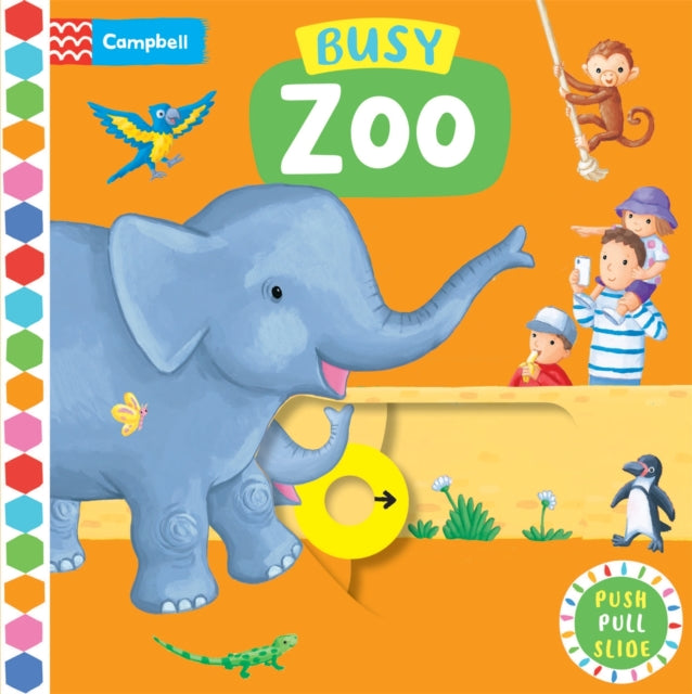 Busy Zoo, A Push, Pull, Slide Book 9781529084689 Rebecca Finn